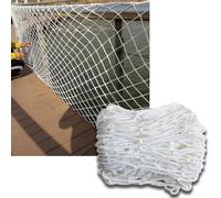 Outdoor Safety Net 2.1 x 4.9 m - White Pet Protection Net for Climbing Plants & Playground Swings - Durable 0.6 cm Thick Polyester Rope - Large Heavy-Duty Sports Net