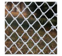 Outdoor Safety Net for Kids & Pets - 4x7m White Nylon Rope Barrier Fence for Playground Patio Garden Balcony & Stair Protection Anti-Fall Netting