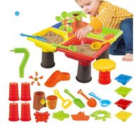 Outdoor Sand Table | Water and Sand Table for Kids | Interactive Activity Center Playset Indoor Outdoor Games for Boys Girls Summer Party Garden Beach Camping Backyard