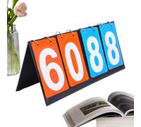 Outdoor Scoreboard,Four-digit Scoreboard Flipper - Multi-function Match Score Keeper Four Digits for Sports Games Including Table Tennis Golf Pool Darts