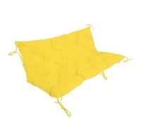 Outdoor Seat Cushions 100/120/150cm Waterproof With Backrest for Patio Furniture, Swing Seat Cushions 2 3 4 Seater Garden Bench Cushion Outdoor, Patio Swing Seat Cushion,Yellow,150x100x10cm