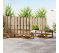 vidaXL Outdoor Sofa Set 6 pcs Natural Solid Acacia Wood