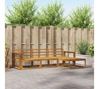 vidaXL Outdoor Sofa Set 4 pcs Natural Solid Acacia Wood
