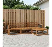 Outdoor Sectional Sofa Set 5pc Solid Acacia Wood Natural 249.5x162.5x73cm Patio