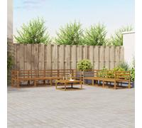 Outdoor Sectional Sofa Set 8pc Natural Solid Acacia Wood 79x79x37cm Modular XL
