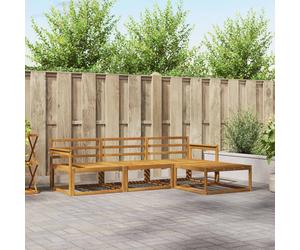 Outdoor Sectional Sofa Set Natural Solid Acacia Wood 249.5x162.5x73cm ModularXL
