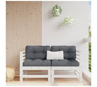 Outdoor Sectional Sofa Unit Brown Solid Pine 63.5x57.5x60cm Modular 1-er