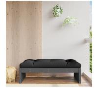 Outdoor Sectional Sofa Unit Grey Pine 120x80cm Solid Pine Wood Modular Garden XL