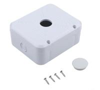 Outdoor Security Camera Box White for Wire Protection | plastic build, resists weather elements, for shields camera connections, simple functional shape, long for service life