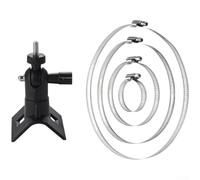 Outdoor Security Camera Mount Bracket with 360 Degree Rotation for Arlo For WYZE For EUFYCAM Cameras Designed for Durable Pole Installation and Wide Viewing Range (Black)