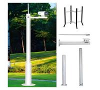 Outdoor Security Camera Pole Galvanized Steel Cameras Column Mounting Pole System Extender Pole，Extra Long Adjustable Security Camera Pole - Heavy-Duty Weather-Resistant Steel Stand for Outd
