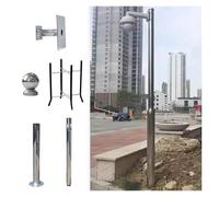 Outdoor Security Camera Pole Galvanized Steel Cameras Column Mounting Pole System Extender Pole，Extra-Long Security Camera Pole Mount - Adjustable 6-20ft Detachable Holder for Outdoor Survei