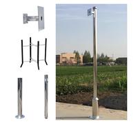 Outdoor Security Camera Pole Galvanized Steel Cameras Column Mounting Pole System Extender Pole，Security Camera Pole Stand Kit - Extra-Long Detachable Sections for Enhanced Surveillance and