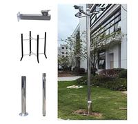 Outdoor Security Camera Pole Galvanized Steel Cameras Column Mounting Pole System Extender Pole，Security Camera Pole Stand Kit - Extra-Long Detachable Sections for Enhanced Surveillance and