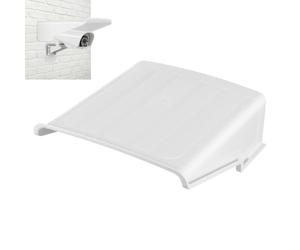 Outdoor Security Camera Rain Cover, White Plastic Protector | Practical Weather Shield, Sturdy Housing, Keeps View, for Home Exterior Use and Camera Shade Support