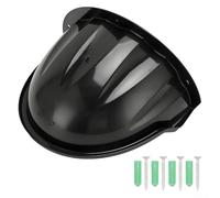 Outdoor Security Camera Weatherproof Cover Rain Sun Shield Guard for CCTV Surveillance Cameras Wall 205x255mm White Black(1 Black)