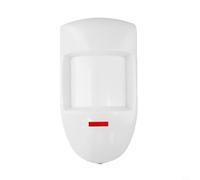 Outdoor Security Sensor with Dual PIR Infrared Motion Detector, Wired Alarm System for Home and Garden, Stores, Office Buildings, White (Without stand)