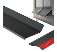 Outdoor Self-Adhesive Window Rain Deflector, Reinforced Rubber Weather Bar Blocks Water Intrusion, Weather Stripping Door Draft Stopper, For Sliding Window Overhang & Sill(4.5cmx1M)