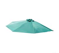 Outdoor Semi-Circle Parasol Replacement Cloth x 1.5m Polyester Fabric for Existing Umbrella Frame Refurbishment (green)