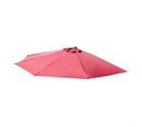Outdoor Semi-Circle Parasol Replacement Cloth x 1.5m Polyester Fabric for Existing Umbrella Frame Refurbishment (red)