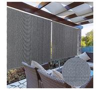Outdoor Shade Blinds Patio Blackout Shades Roller Filter Light Exterior Roller Privacy Screen for Pergola Balcony Porch Carport Deck Window