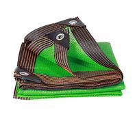 Outdoor Shade Cloth, 8 Pins, UV-Resistant Green Mesh, Breathable Shade Netting, Anthracite Sunshade for Pool, Greenhouse, Roof (3x10m)