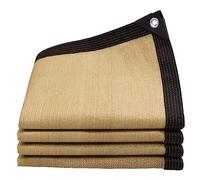 Outdoor Shade Cloth Sun Mesh Shade Net Garden Beige Shade Netting GreenhouseYard Pergola Sunshade Sails Balcony Safety Privacy Screen Enclosure Net UV Resistant Shade Fabric 2x4m 3x3m 4x5m 5x5m(Size:3