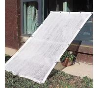 Outdoor Shade Cloth with Grommets 50% Shade Fabric for Pergolas Greenhouses Plants Chicken Coops - UV Resistant 2x5m White Garden Sunshade Cover