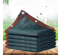 Outdoor Shade Net Breathable Sun Protection Screen HDPE Privacy Net with Rope Dark Green Perfect for Balcony Swimming Pool 8x10m (26.2x32.8ft)