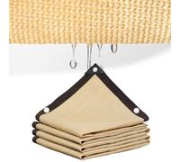Outdoor Shade Netting 1m 20m 90% UV Protection 6 Pin Encrypted Shade Sail Mesh Tarp Reinforced Grommets Patio Sun Shade Cover (Size: 4x4m 13x13ft)