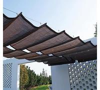 Outdoor Shade Sail 90% UV Protection, Waterproof 3x for Balcony & Garden, Brown Anti-Hail Canopy, Sun Shade Netting, Sunshade Fabric.