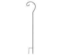 Outdoor Shepherd's Hooks - Adjustable Bird Feeder Pole | 24.21 Inch Metal Hook with Sturdy Base, Garden Hanging Accessory for Bird Feeders, Lanterns, and Plant Hangers, Backyard Wildlife Support