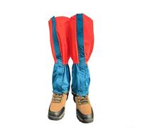 Outdoor Shoe Covers for Trekking Boots Constructed from Waterproof Oxford Cloth to Shield Against Snow Sand Mud and Rain During Extended Use (Orange)