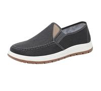 Outdoor Shoes Men's Trainers Comfortable Walking Shoes with Soft Sole Casual Shoes Canvas Shoes Lightweight Low Shoes Simply Work Shoes Breathable Business Shoes Wide Feet Single Shoes, black, 10 UK