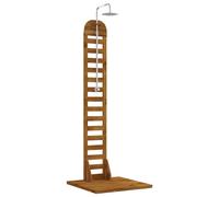 Outdoor Shower 225 cm Solid Acacia Wood and Stainless Steel Garden Shower vidaX