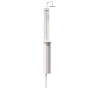 vidaXL Outdoor Shower Nature 24 x 19 x 246 cm Solid Pine Wood Garden Patio Showers Modern Weather Resistant Outdoor Furnishings for Garden Hygiene Patio Water Element Spa Accessories