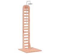 Outdoor Shower Natural Impregnated Pine and Stainless Steel 223cm Height-Adjust