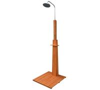 Outdoor Shower Eucalyptus Wood Steel Camping Poolside Showering Stand vidaXL