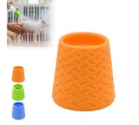 Outdoor Shower for Dogs, Portable Silicone Pet Rinse Sprayer for Water Bottles, Gentle Multi-Hole Outdoor Dog Wash Tool for Camping, Hiking, Beach & Travel, Lightweight Paw Cleaner (Orange)