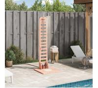 Outdoor Shower Natural 223 cm Douglas Wood & Stainless Steel, Adjustable Height