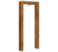 vidaXL Outdoor Shower 89 in Natural, Modern Rectangular Outdoor Shower for the Garden, Durable Acacia Wood and Stainless Steel