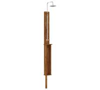 Outdoor Shower Adjustable Solid Acacia Wood and Stainless Steel Showers vidaXL