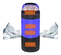 Outdoor Sleeping Bag Thermal Pad - USB Powered Thermal Sleeping Bag Pad 4 Heating Zones, Portable Compact Bag Adjustable Temperature for Camping (