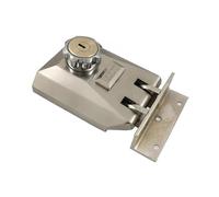 Outdoor Sliding Door Steel Gate Lock Strength Wheel Hook Warehouse Iron Door Lock Automatic Latch Exterior Double Open Sliding Multiple Application Scenarios
