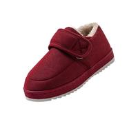 Outdoor Slippers For Women Waterproof - Women'S Soft-Soled Non-Slip Warm Cotton Boots - Adjustable Magic Shoes Memory Foam Slipper Fleece Lined Comfortable Footwear Cosy Booties Outdoor Indoor
