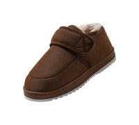 Outdoor Slippers For Women Waterproof - Women'S Soft-Soled Non-Slip Warm Cotton Boots - Adjustable Magic Shoes Memory Foam Slipper Fleece Lined Comfortable Footwear Cosy Booties Outdoor Indoor