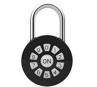 Outdoor Smart Padlock, BT App Control Combination Lock, Rechargeable Digital Padlock with Keypad Codes, IP65 Waterproof Lock for Warehouse Gate