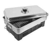 Smokehouse Outdoor Smoker Cooker Chicken Fish Beef Cooking with Thermometer