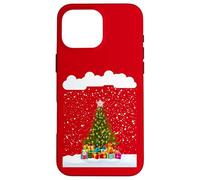 Outdoor snow Christmas fir Tree fresh snowflakes falling Case for iPhone 16 Pro Max