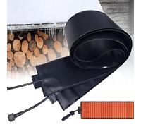 Outdoor Snow Melting Pads for Roof Gutters, Graphene Technology, Instant Heat Upon Powering On, Up To 113°F/45°C, Gutters Heated Snow Melting Mats, 12 cm Wide Design 300cm/9.84ft